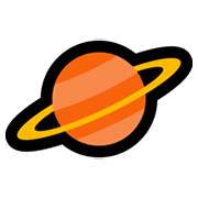 🪐 Emoji Planeta Con Anillos en Microsoft Windows 10 May 2019 Update.