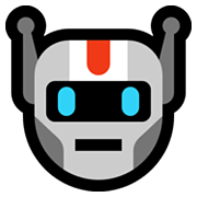 Emoji 🤖 Faccina Di Robot su Microsoft Windows 10 May 2019 Update.