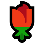 Emoji 🌹 Rosa su Microsoft Windows 10 May 2019 Update.