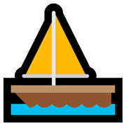 Emoji ⛵ Barca A Vela su Microsoft Windows 10 May 2019 Update.
