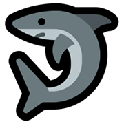 Émoji 🦈 Requin sur Microsoft Windows 10 May 2019 Update.