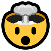 Emoji 🤯 Testa Che Esplode su Microsoft Windows 10 May 2019 Update.