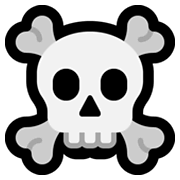☠️ Emoji Totenkopf mit gekreuzten Knochen Microsoft Windows 10 May 2019 Update.