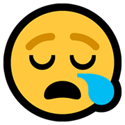😪 Emoji Rosto Sonolento na Microsoft Windows 10 May 2019 Update.