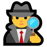 Emoji 🕵️ Detective su Microsoft Windows 10 May 2019 Update.