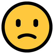🙁 Emoji Cara Con El Ceño Ligeramente Fruncido en Microsoft Windows 10 May 2019 Update.