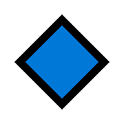 Émoji 🔹 Petit Losange Bleu sur Microsoft Windows 10 May 2019 Update.