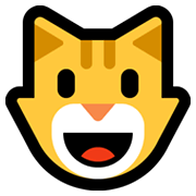 Emoji 😺 Gatto Che Sorride su Microsoft Windows 10 May 2019 Update.