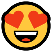 😍 Emoji Cara Sonriendo Con Ojos De Corazón en Microsoft Windows 10 May 2019 Update.