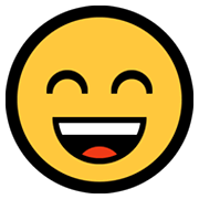 Emoji 😄 Faccina Con Sorriso E Occhi Sorridenti su Microsoft Windows 10 May 2019 Update.