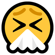 Emoji 🤧 Faccina Che Starnutisce su Microsoft Windows 10 May 2019 Update.