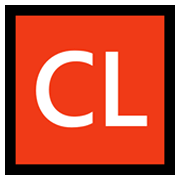 🆑 Emoji Großbuchstaben CL in rotem Quadrat Microsoft Windows 10 May 2019 Update.