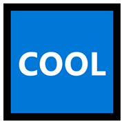 Emoji 🆒 Pulsante COOL su Microsoft Windows 10 May 2019 Update.