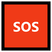 Emoji 🆘 Pulsante SOS su Microsoft Windows 10 May 2019 Update.