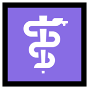 Emoji ⚕️ Simbolo Della Medicina su Microsoft Windows 10 May 2019 Update.