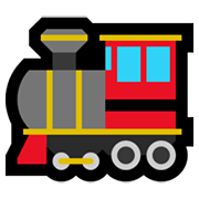 Emoji 🚂 Locomotiva su Microsoft Windows 10 May 2019 Update.