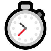 Émoji ⏱️ Chronomètre sur Microsoft Windows 10 May 2019 Update.