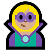 🦹🏼 Emoji Personaje De Supervillano: Tono De Piel Claro Medio en Microsoft Windows 10 May 2019 Update.