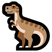 Émoji 🦖 T-Rex sur Microsoft Windows 10 May 2019 Update.