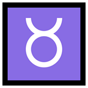 Emoji ♉ Segno Zodiacale Del Toro su Microsoft Windows 10 May 2019 Update.