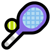 Émoji 🎾 Tennis sur Microsoft Windows 10 May 2019 Update.