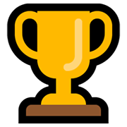 Émoji 🏆 Trophée sur Microsoft Windows 10 May 2019 Update.