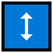 Emoji ↕️ Freccia Su-giù su Microsoft Windows 10 May 2019 Update.