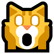 🙀 Emoji erschöpfte Katze Microsoft Windows 10 May 2019 Update.