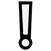 Emoji ❕ Punto Esclamativo Bianco su Microsoft Windows 10 May 2019 Update.