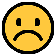 ☹️ Emoji Rosto Descontente na Microsoft Windows 10 May 2019 Update.