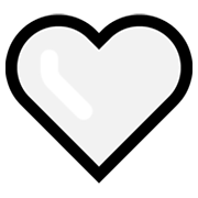 🤍 Emoji Corazón Blanco en Microsoft Windows 10 May 2019 Update.