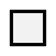 ⬜ Emoji großes weißes Quadrat Microsoft Windows 10 May 2019 Update.