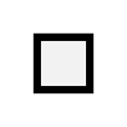 Emoji ◻️ Quadrato Bianco Medio su Microsoft Windows 10 May 2019 Update.