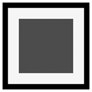 🔳 Emoji weiße quadratische Schaltfläche Microsoft Windows 10 May 2019 Update.