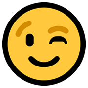 😉 Emoji zwinkerndes Gesicht Microsoft Windows 10 May 2019 Update.