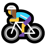 🚴‍♀️ Emoji Mulher Ciclista na Microsoft Windows 10 May 2019 Update.