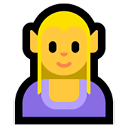 🧝‍♀️ Emoji Elfa en Microsoft Windows 10 May 2019 Update.