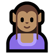 🧝🏽‍♀️ Emoji Elfa: Pele Morena na Microsoft Windows 10 May 2019 Update.