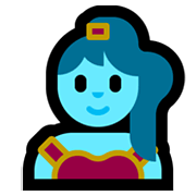 🧞‍♀️ Emoji Genio Mujer en Microsoft Windows 10 May 2019 Update.