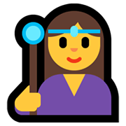 Emoji 🧙‍♀️ Maga su Microsoft Windows 10 May 2019 Update.