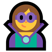 🦹‍♀️ Emoji weiblicher Bösewicht Microsoft Windows 10 May 2019 Update.