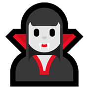 🧛‍♀️ Emoji weiblicher Vampir Microsoft Windows 10 May 2019 Update.