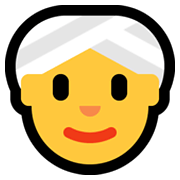 👳‍♀️ Emoji Mujer Con Turbante en Microsoft Windows 10 May 2019 Update.