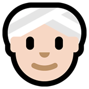👳🏻‍♀️ Emoji Mulher Com Turbante: Pele Clara na Microsoft Windows 10 May 2019 Update.