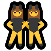 Emoji 👯 Persone Con Orecchie Da Coniglio su Microsoft Windows 10 May 2019 Update.