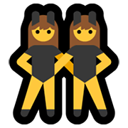 👯‍♀️ Emoji Mulheres Com Orelhas De Coelho na Microsoft Windows 10 May 2019 Update.