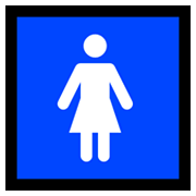 Émoji 🚺 Symbole Toilettes Femmes sur Microsoft Windows 10 May 2019 Update.