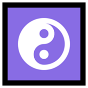 Emoji ☯️ Yin E Yang su Microsoft Windows 10 May 2019 Update.