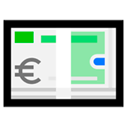 Emoji 💶 Banconota Euro su Microsoft Windows 10 October 2018 Update.