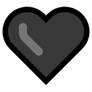 🖤 Emoji Corazón Negro en Microsoft Windows 10 October 2018 Update.